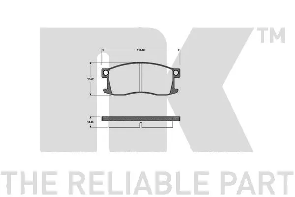 Brake Pad Set, disc brake (222605)