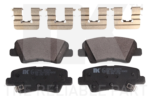 Brake Pad Set, disc brake (223442)