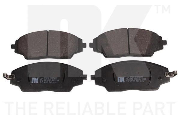 Brake Pad Set, disc brake (225018)