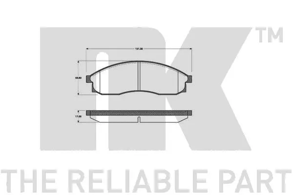 Brake Pad Set, disc brake (222250)