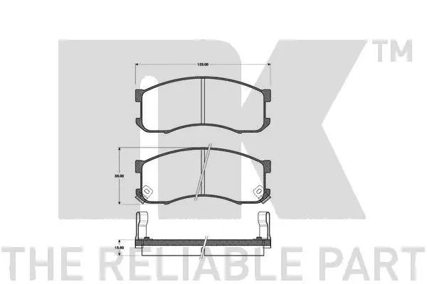 Brake Pad Set, disc brake (223229)