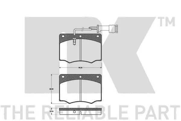 Brake Pad Set, disc brake (222510)