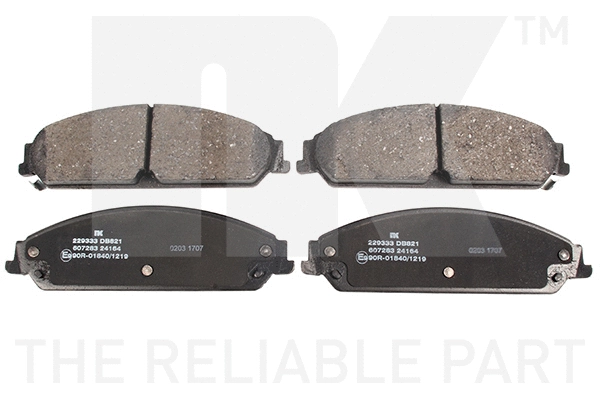 Brake Pad Set, disc brake (229333)