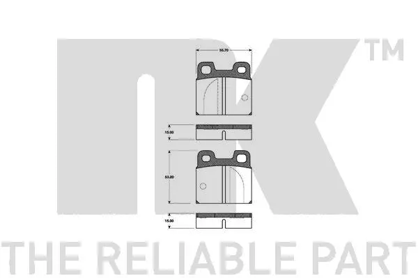 Brake Pad Set, disc brake (221003)