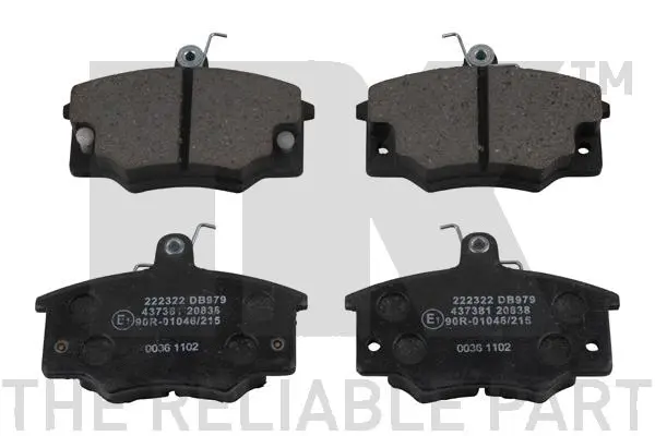 Brake Pad Set, disc brake (222322)