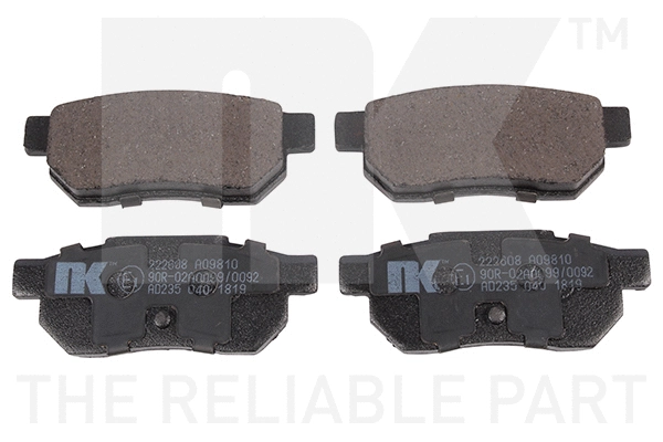 Brake Pad Set, disc brake (222608)