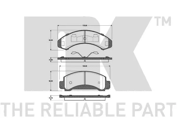 Brake Pad Set, disc brake (222529)