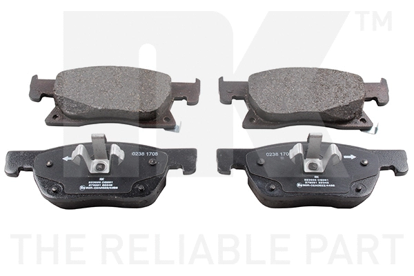 Brake Pad Set, disc brake (223656)