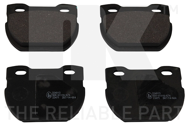 Brake Pad Set, disc brake (224013)