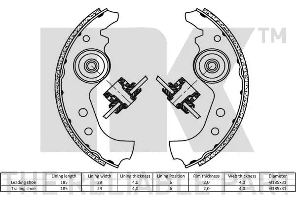 Brake Shoe Set