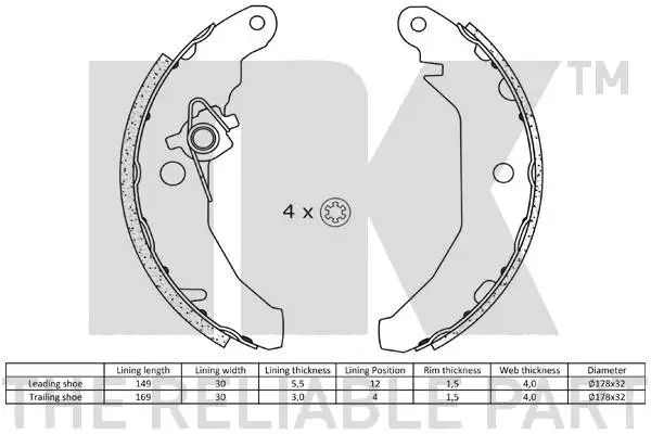 Brake Shoe Set
