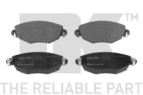 Brake Pad Set, disc brake (222553)