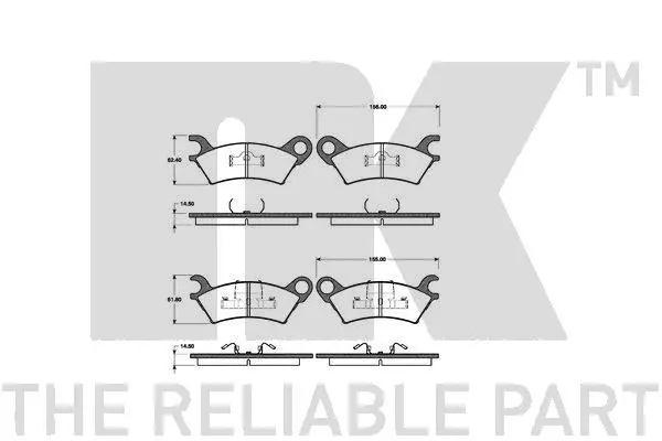 Brake Pad Set, disc brake (223207)