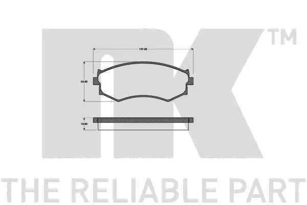Brake Pad Set, disc brake (222234)