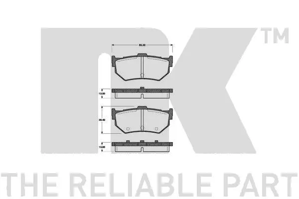 Brake Pad Set, disc brake (222611)