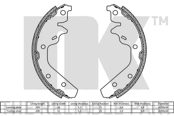 Brake Shoe Set