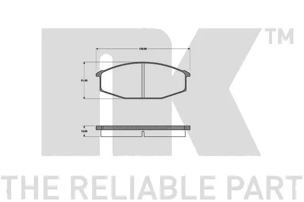 Brake Pad Set, disc brake (222205)