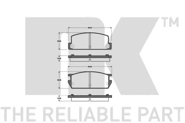 Brake Pad Set, disc brake (223224)