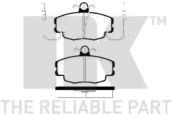 Brake Pad Set, disc brake (223929)