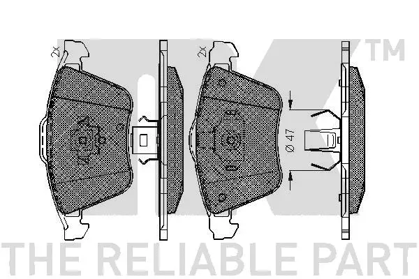 Brake Pad Set, disc brake (224829)