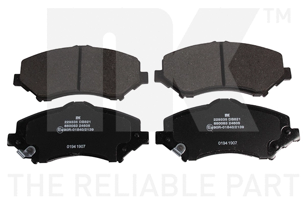 Brake Pad Set, disc brake (229335)