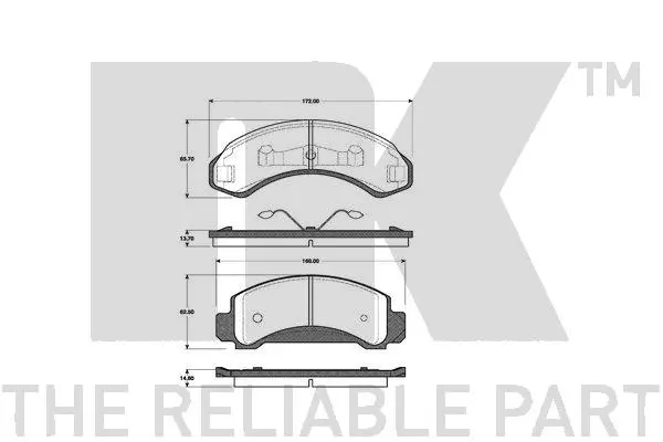 Brake Pad Set, disc brake (222547)