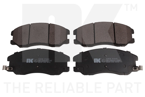 Brake Pad Set, disc brake (223638)