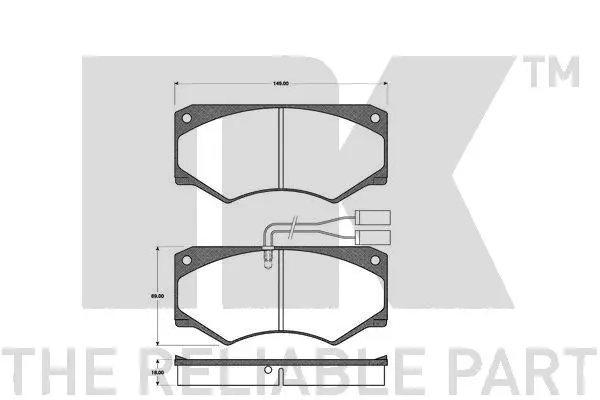 Brake Pad Set, disc brake (222348)