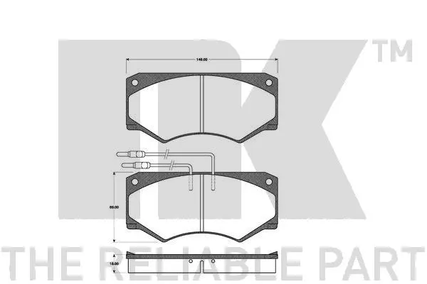 Brake Pad Set, disc brake (222332)