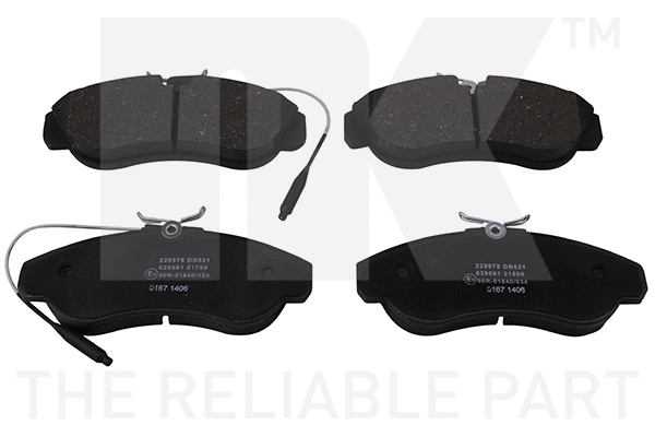 Brake Pad Set, disc brake (229975)