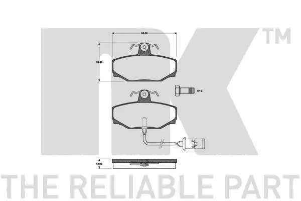 Brake Pad Set, disc brake (221210)