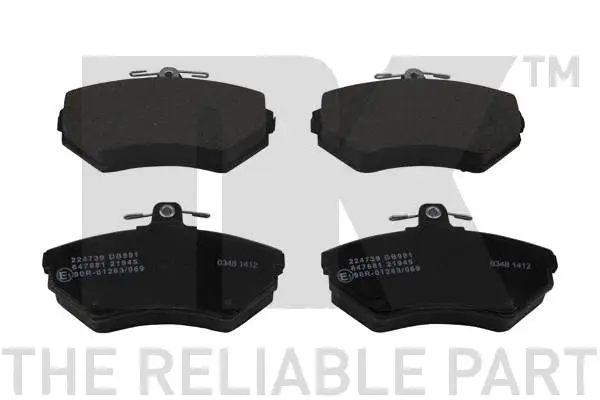 Brake Pad Set, disc brake (224739)