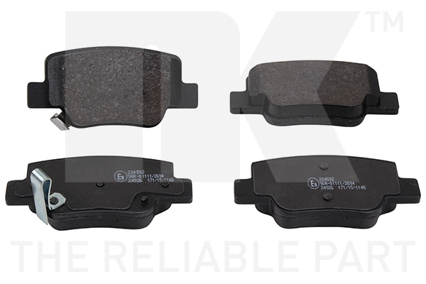 Brake Pad Set, disc brake (224592)