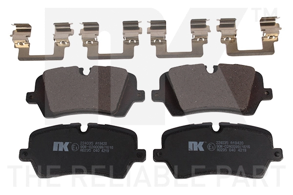 Brake Pad Set, disc brake (224035)
