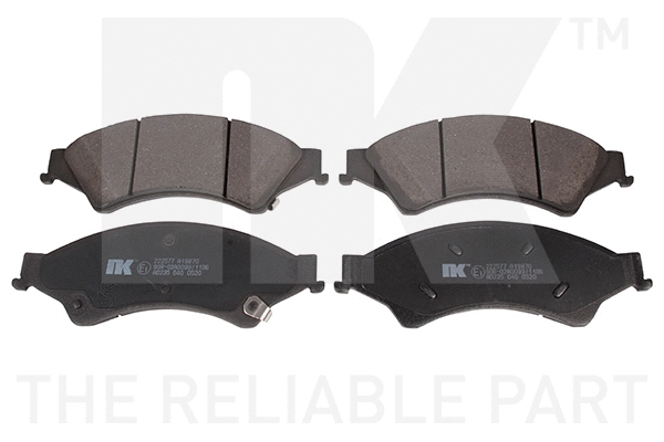 Brake Pad Set, disc brake (222577)