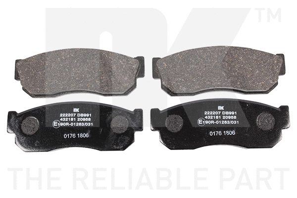 Brake Pad Set, disc brake (222207)