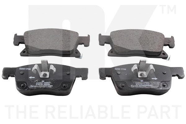 Brake Pad Set, disc brake (223657)