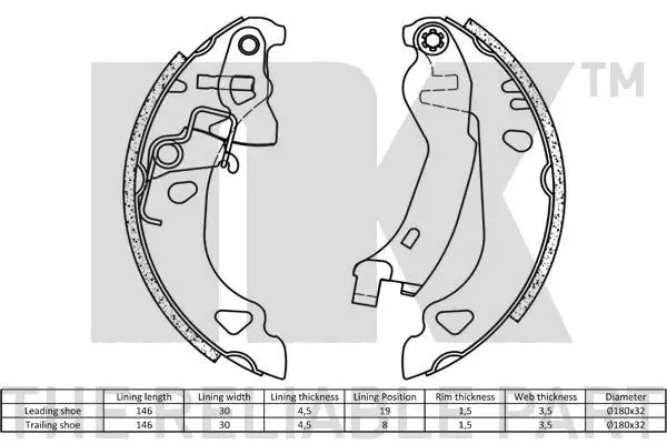 Brake Shoe Set