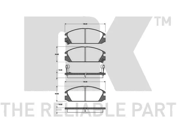 Brake Pad Set, disc brake (222607)