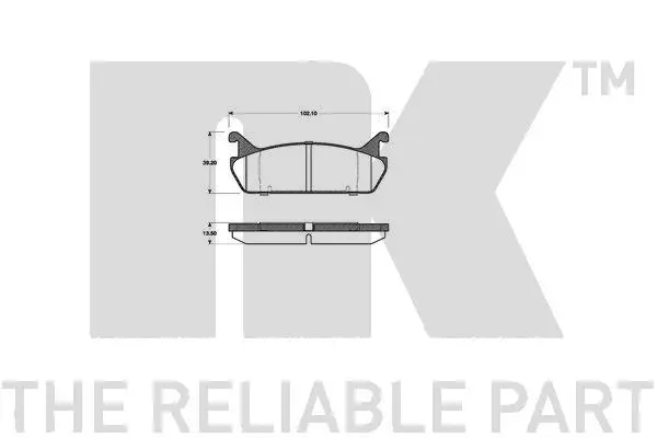 Brake Pad Set, disc brake (225105)