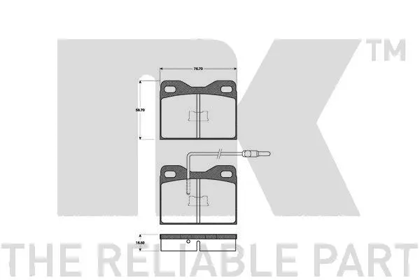 Brake Pad Set, disc brake (221927)
