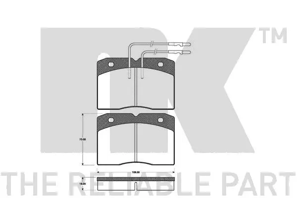 Brake Pad Set, disc brake (222323)