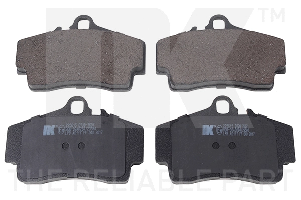 Brake Pad Set, disc brake (225615)