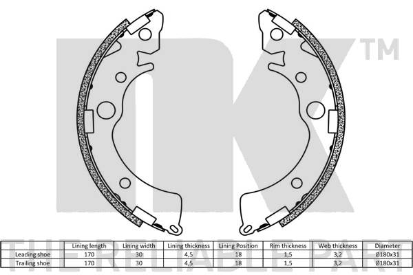 Brake Shoe Set