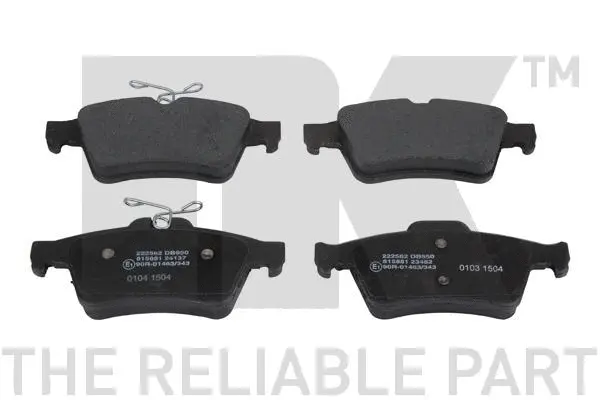 Brake Pad Set, disc brake (222562)