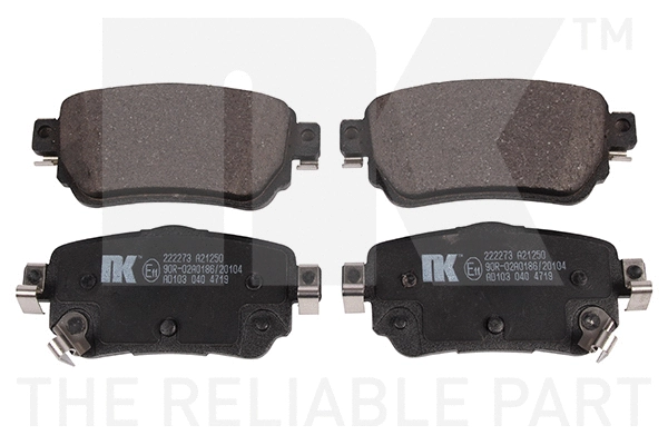 Brake Pad Set, disc brake (222273)