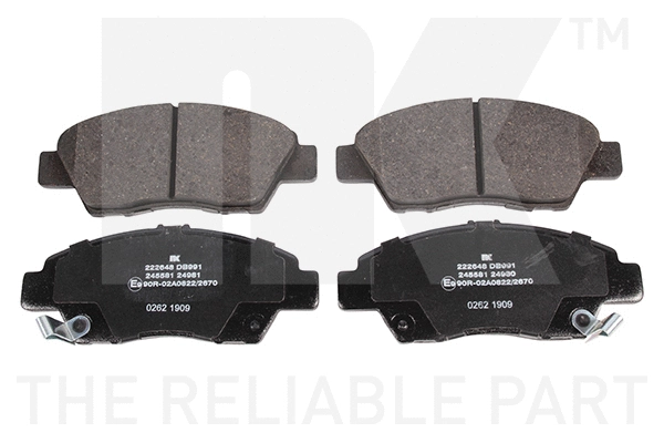 Brake Pad Set, disc brake (222648)