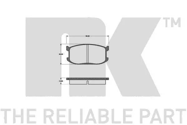 Brake Pad Set, disc brake (223206)