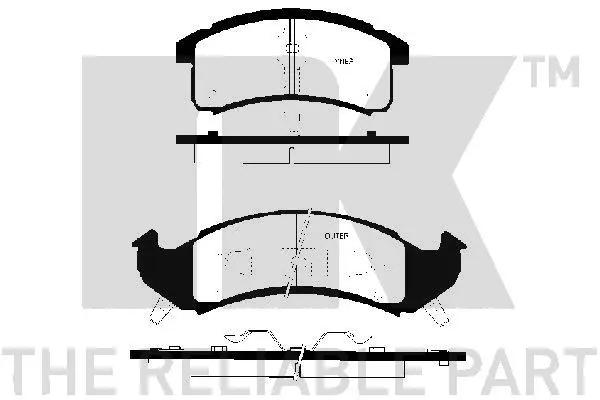 Brake Pad Set, disc brake (229213)