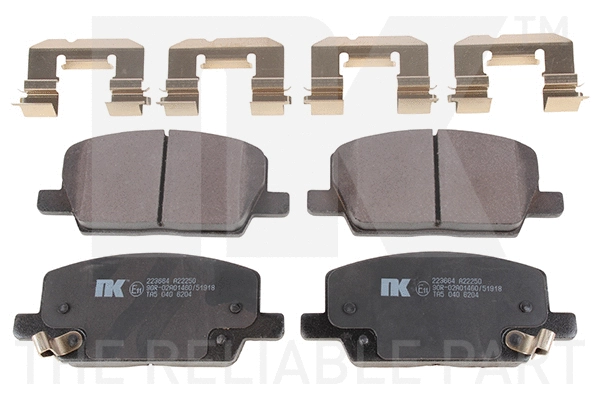 Brake Pad Set, disc brake (223664)